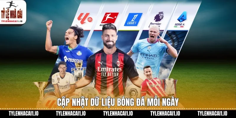Cập nhật dữ liệu bóng đá mỗi ngày